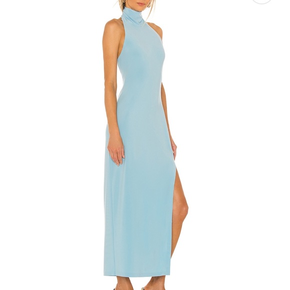 Norma Kamali Halter Neck Maxi Dress - Picture 2 of 5